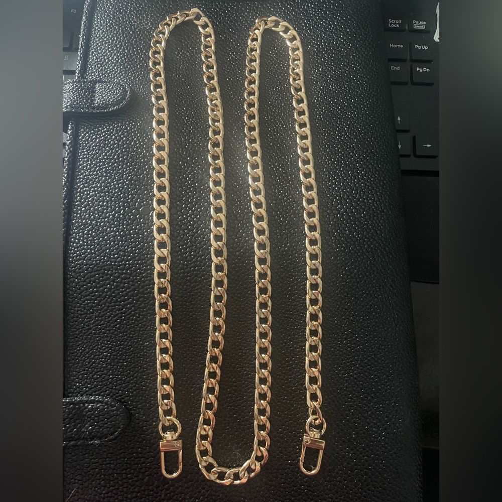 Gold bag/wallet crossbody chain